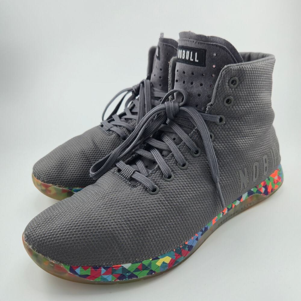 NOBULL High Top Men's Size 12.5 Dark Gray Multicolor Mosaic Sneakers